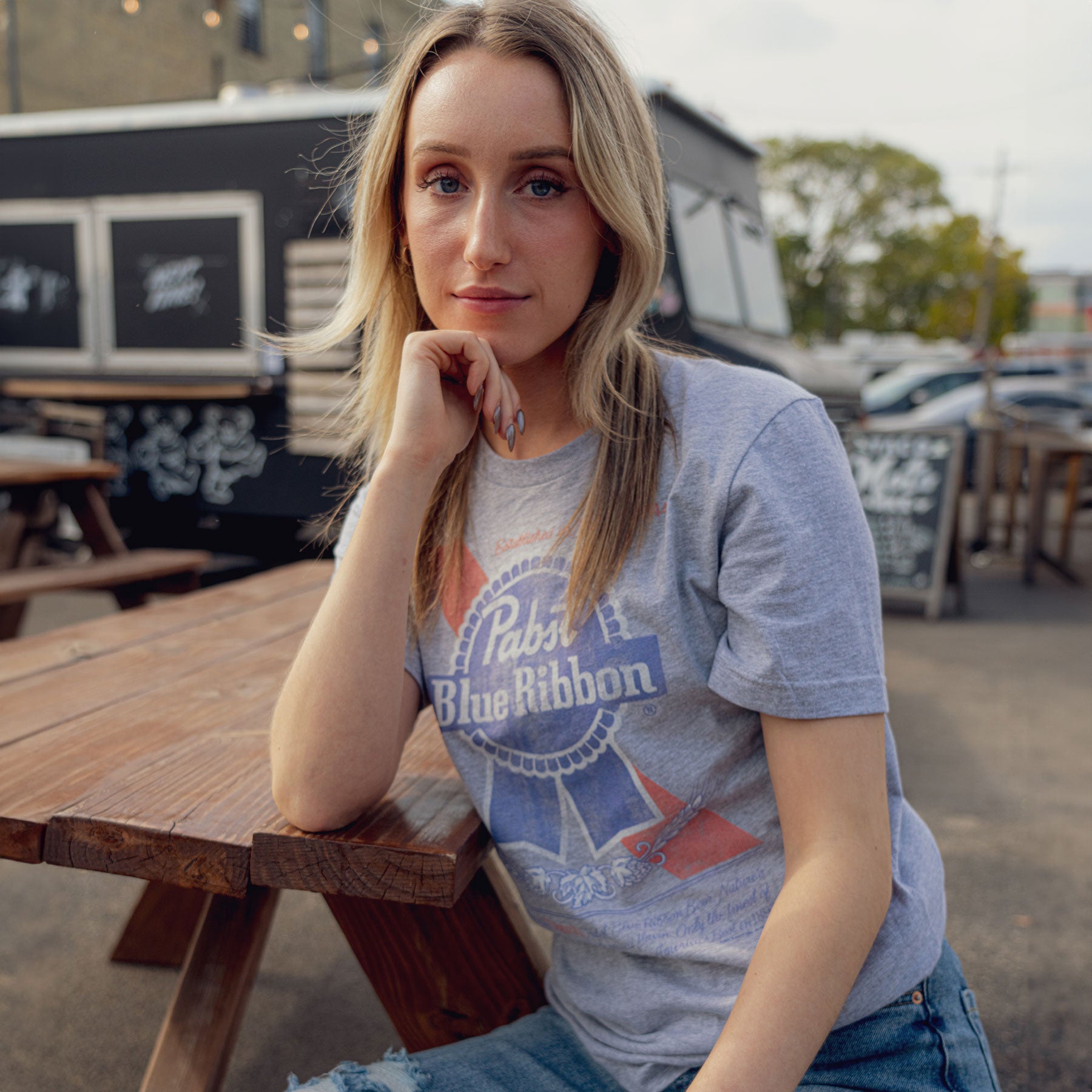 Pabst Blue Ribbon - Can Label T-Shirt - Brew City Beer Gear