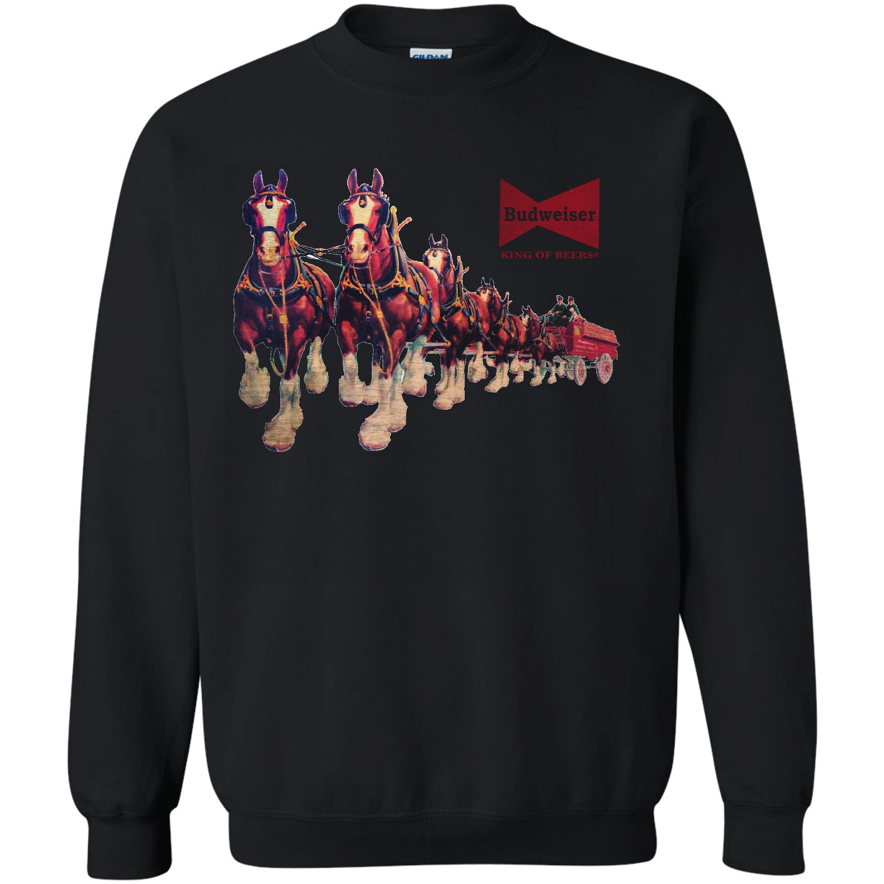 Bud Clydesdales Crew Sweatshirt Brew City Beer Gear