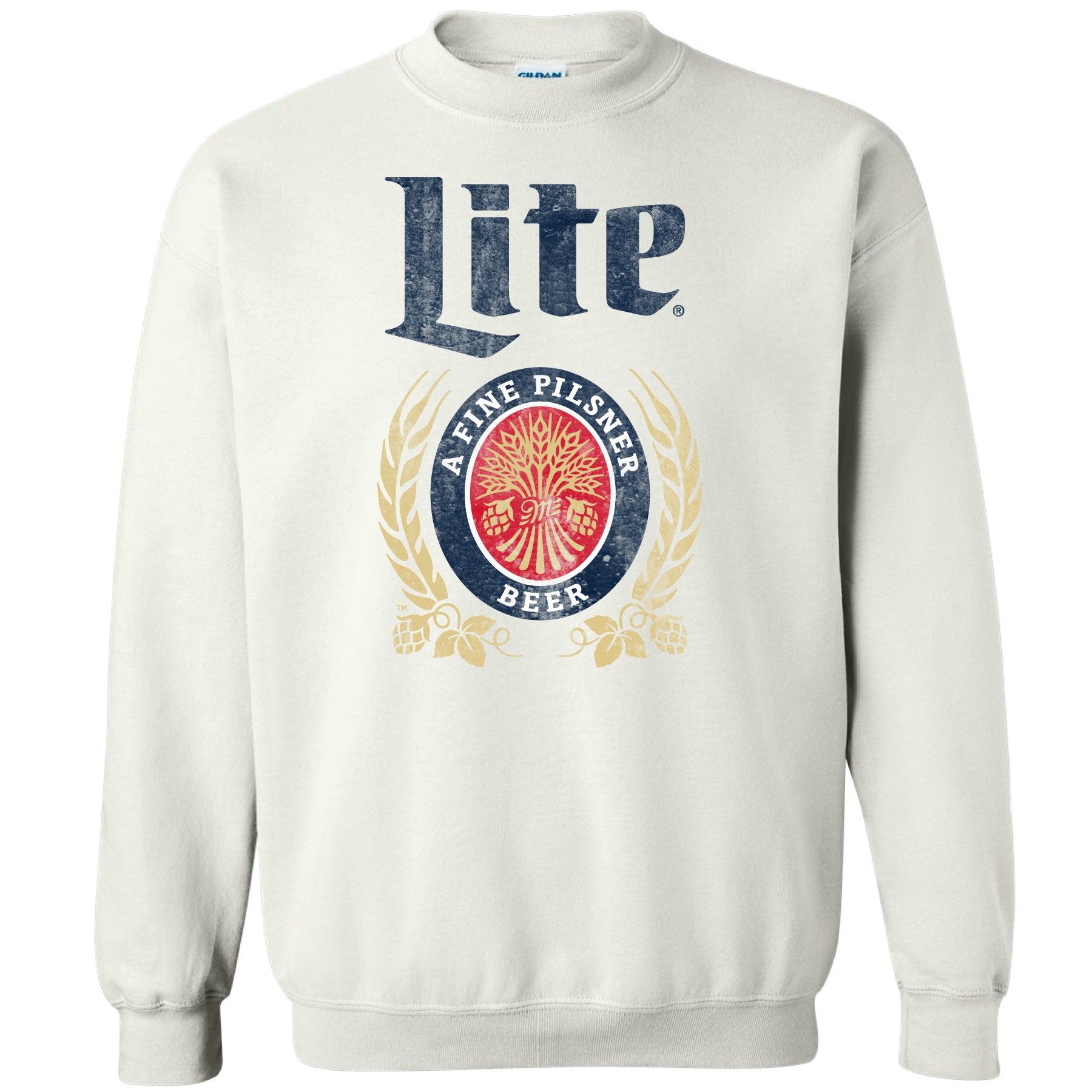 Miller Lite Crew Sweatshirt Brew City Beer Gear
