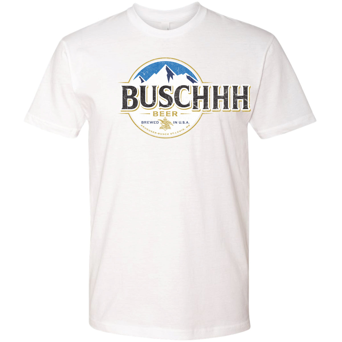 Buschhhhh Logo Full Color T-Shirt – Brew City Beer Gear