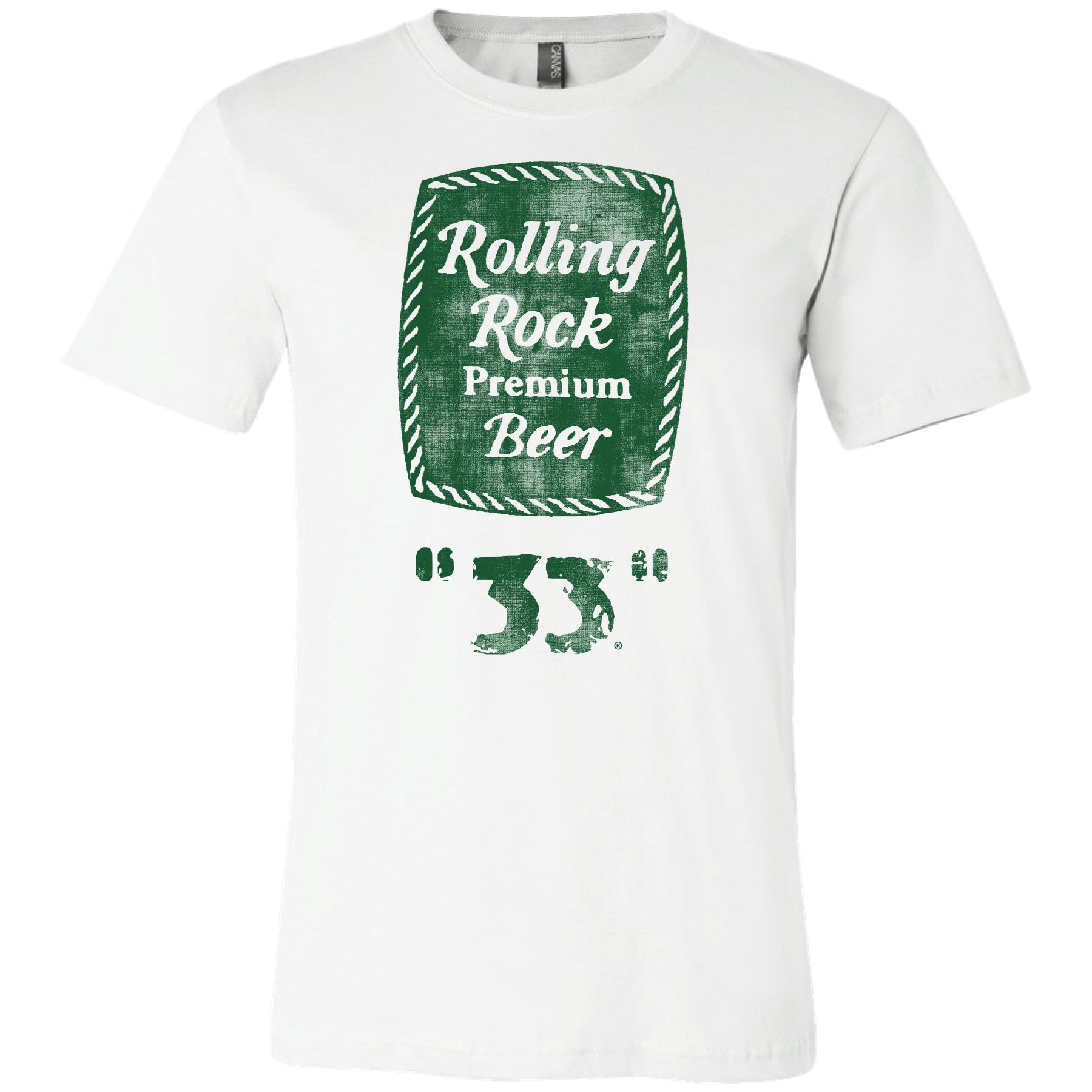 Rolling Rock - 33 Rope Label T-shirt - Brew City Beer Gear