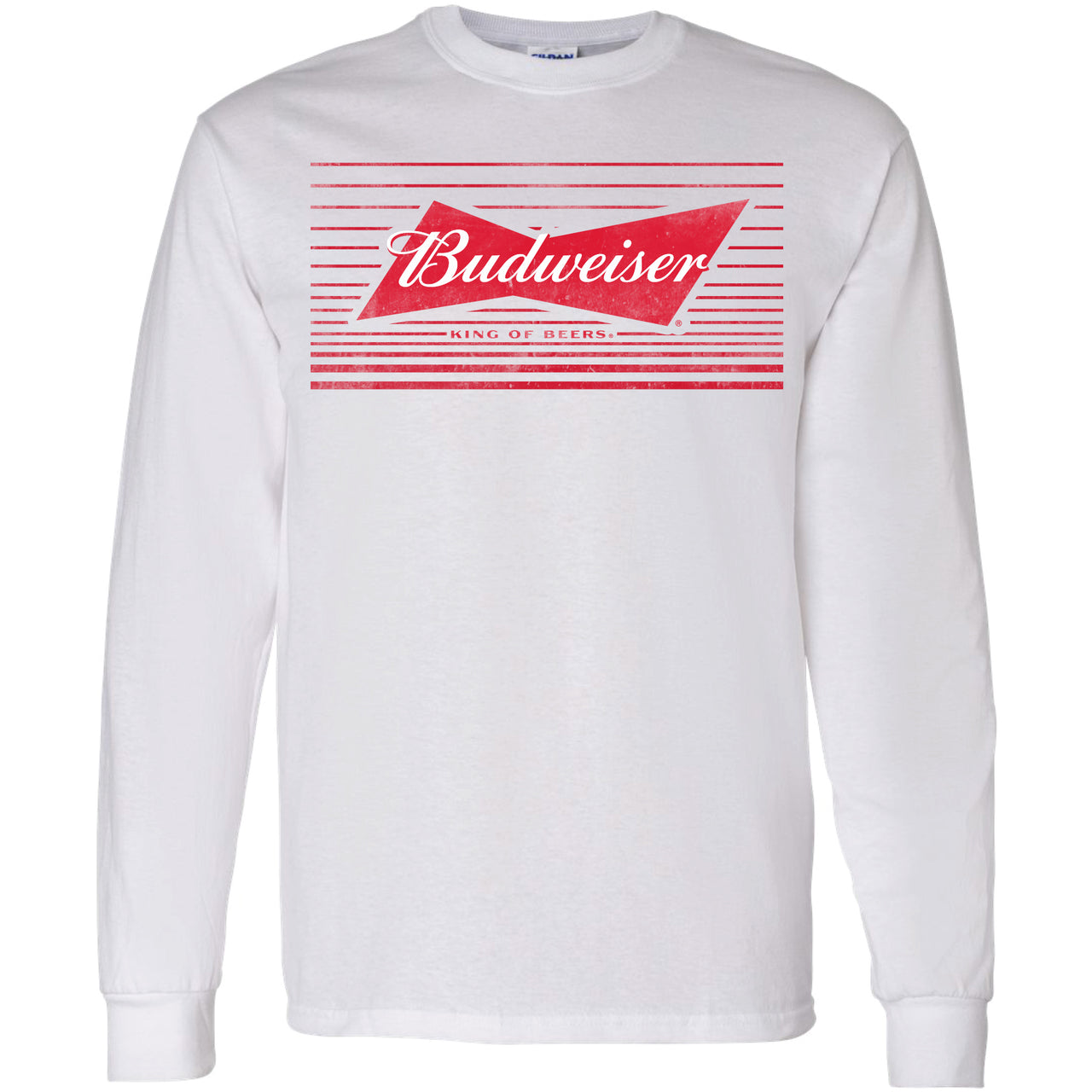 Bud Bow Tie Lines Long Sleeve T-Shirt
