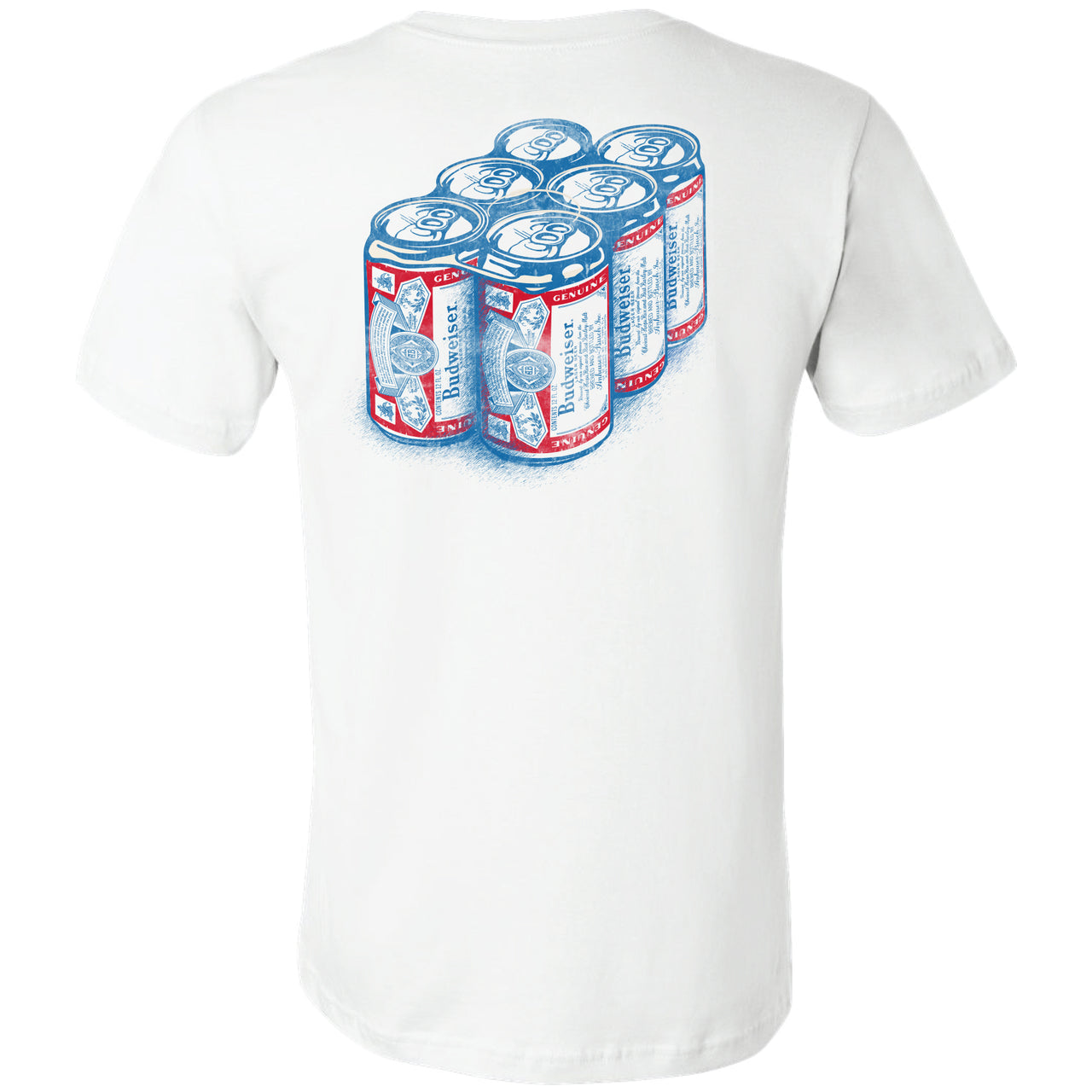 Budweiser - Six Pack 2-Sided T-Shirt
