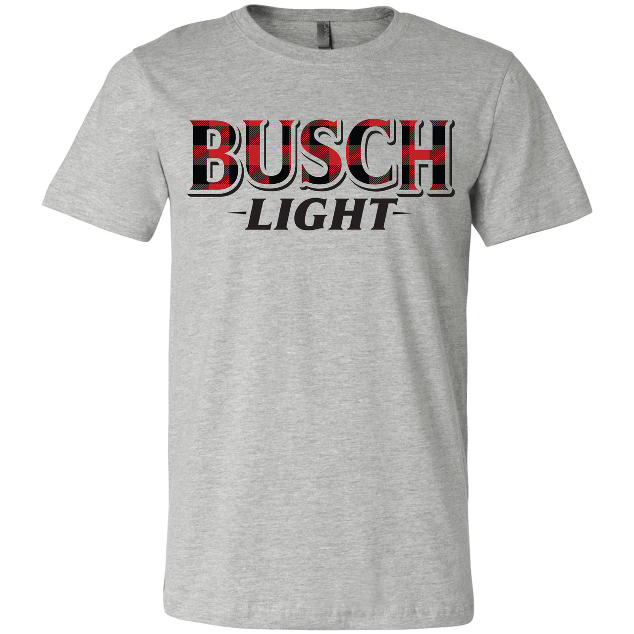 Busch Light - Buffalo Plaid Logo T-Shirt