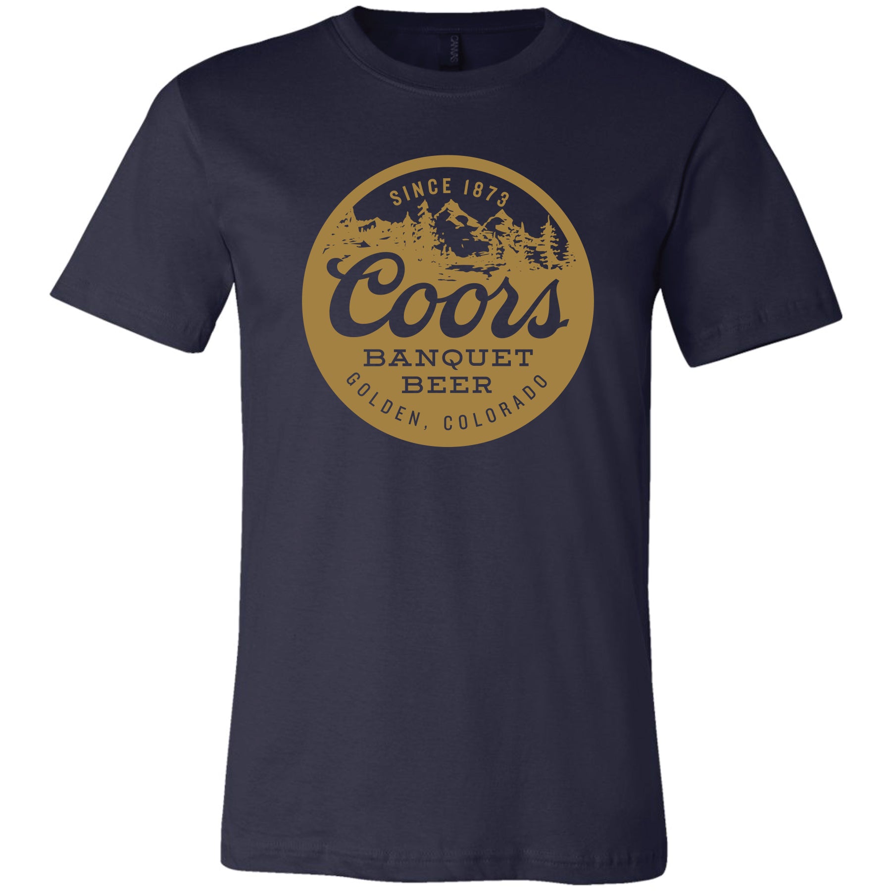 Coors Banquet Circle Mountain TShirt Brew City Beer Gear