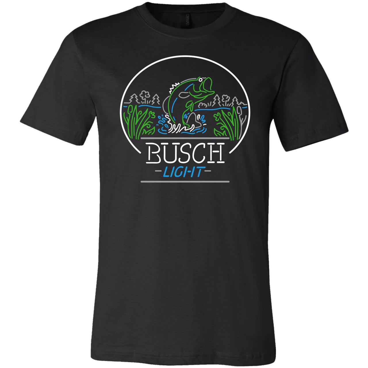 Busch Light - Neon Bass Oval T-Shirt