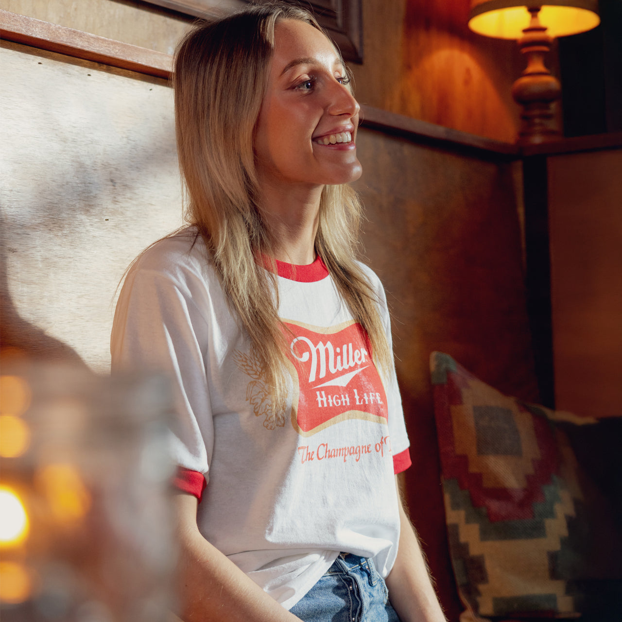 Miller High Life - Vintage Soft Cross Ringer T-Shirt