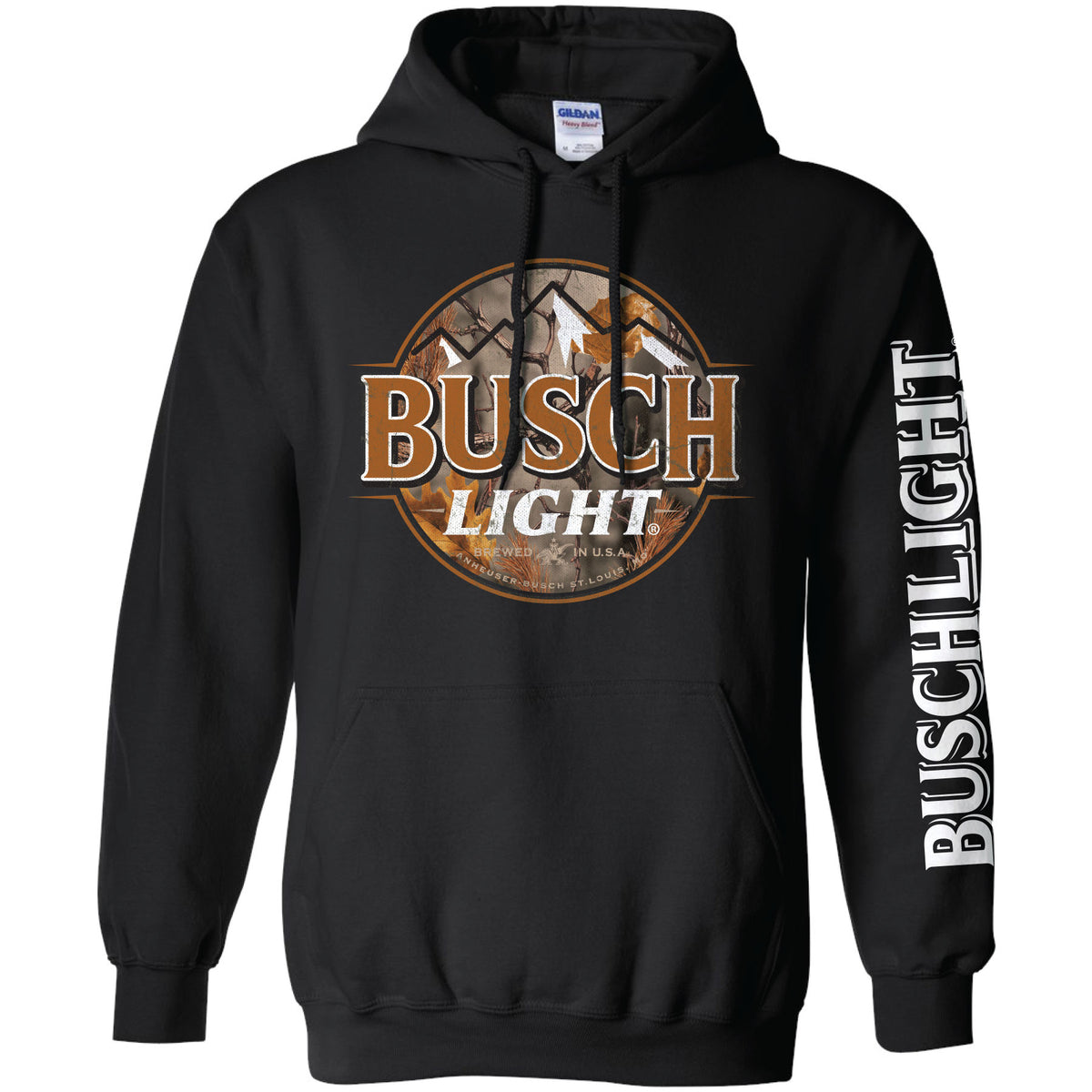 Busch Light - Hunting - Camo Logo Hoodie With Sleeve Print