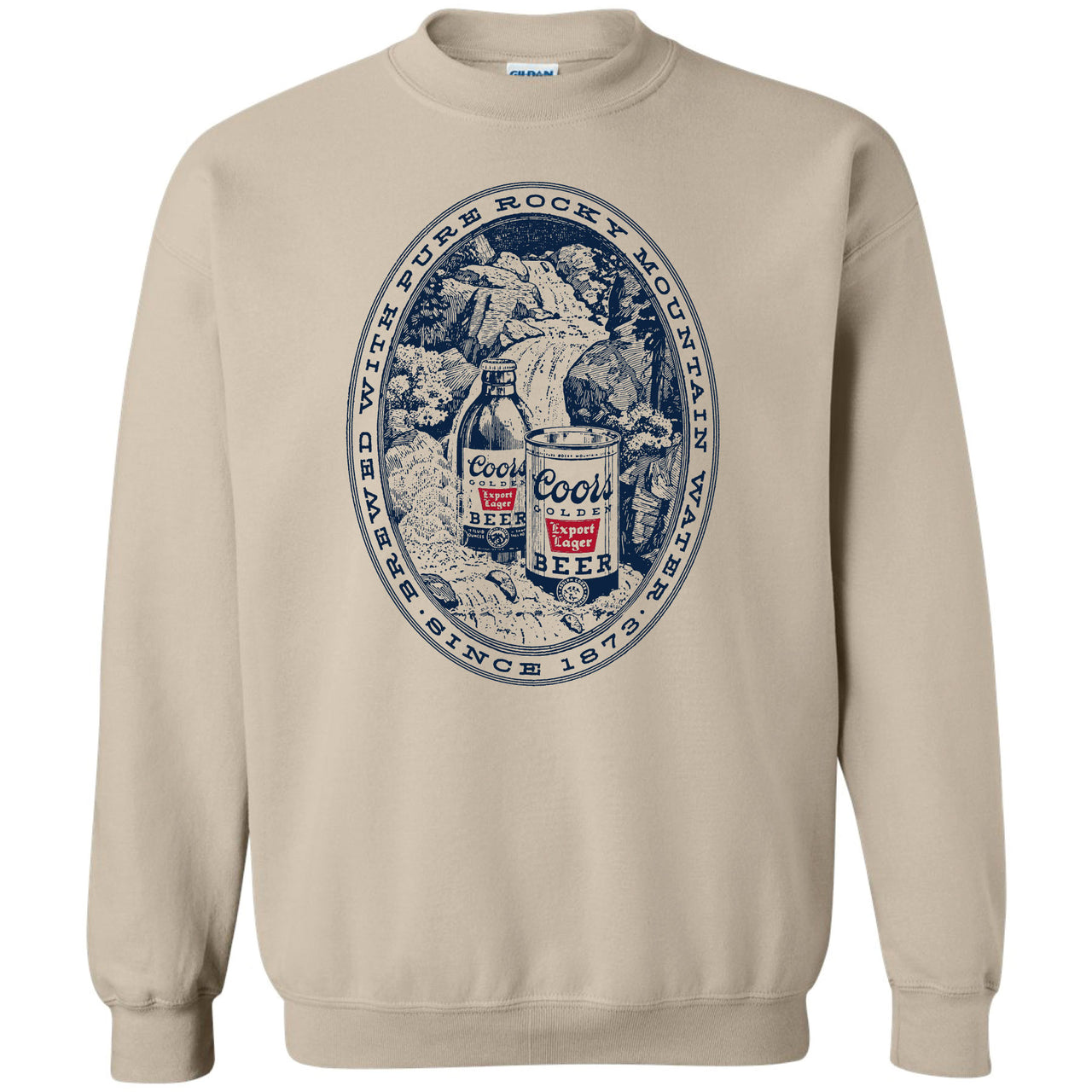 Coors Banquet - Vintage Rocky Mountains Water Crew Sweatshirt