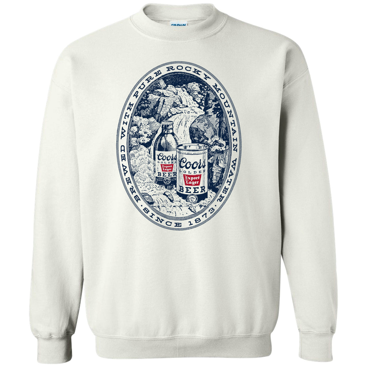 Coors Banquet - Vintage Rocky Mountains Water Crew Sweatshirt