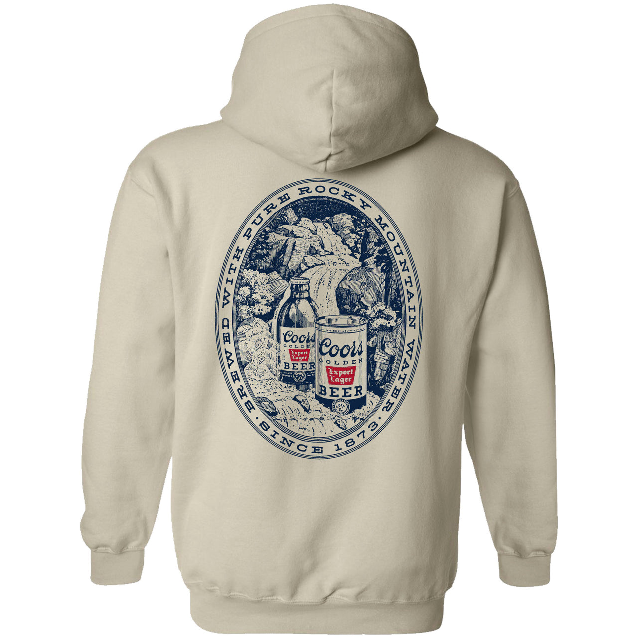 Coors Banquet - Vintage Rocky Mountain Water 2-sided Hoodie