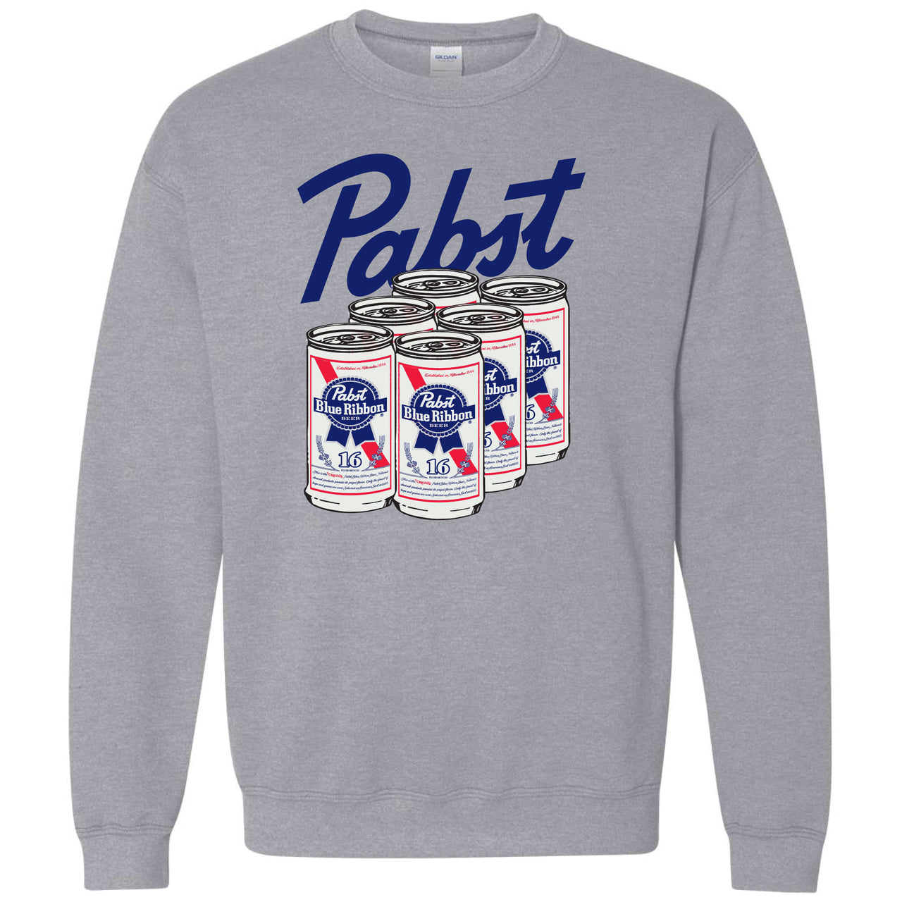 Pabst Blue Ribbon - Six Pack Crew Sweatshirt