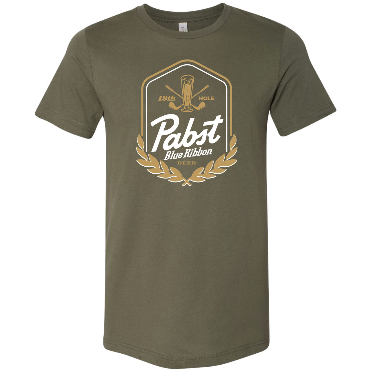 Pabst Blue Ribbon - 19th Hole Badge T-shirt