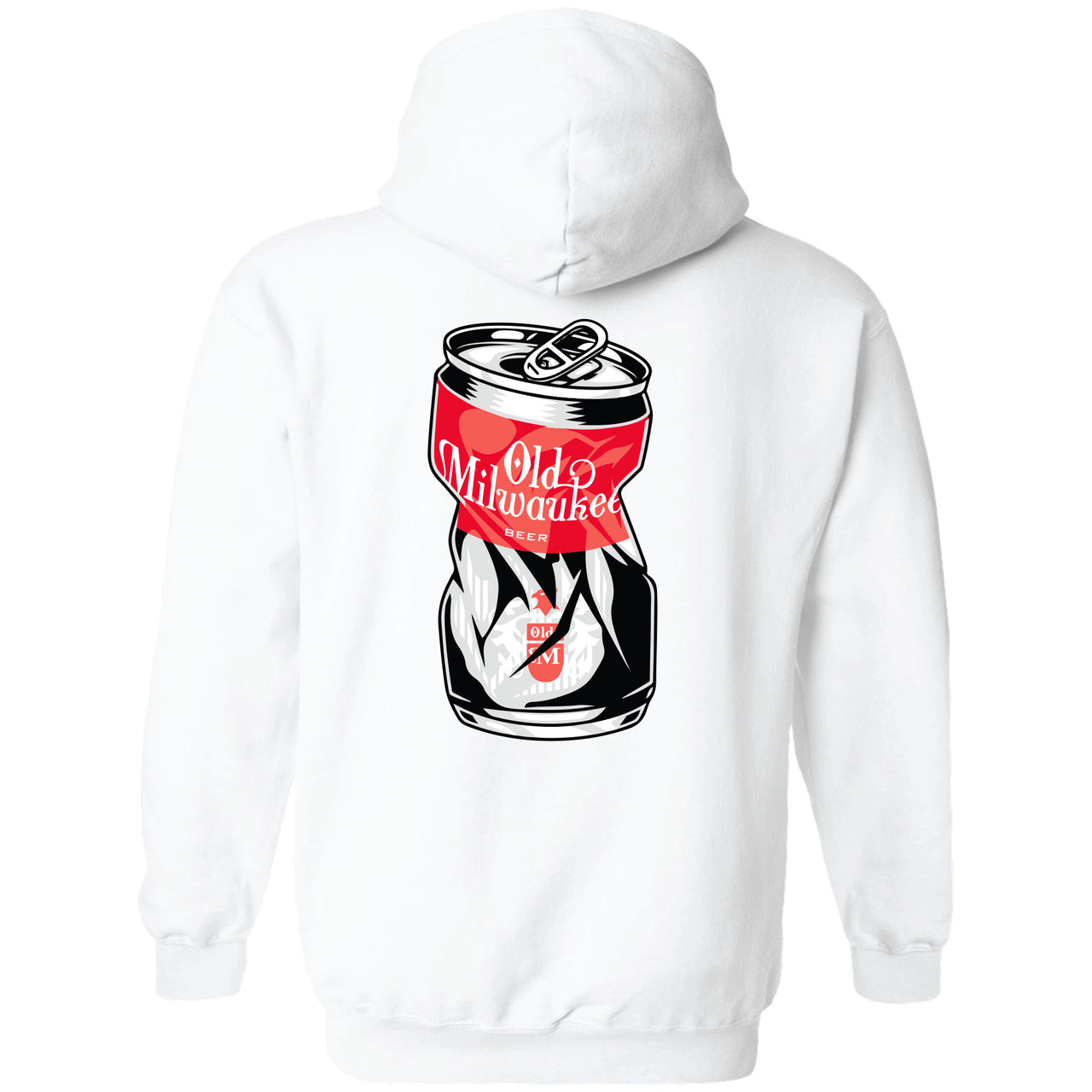 Old Milwaukee - Crushed Can 2-sided Hoodie