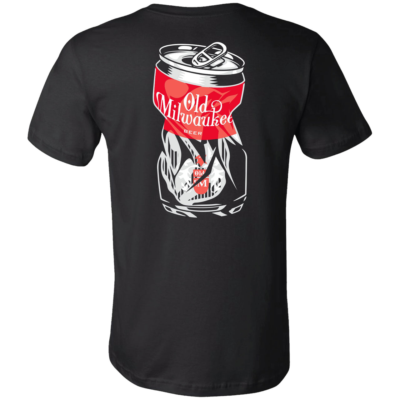 Old Milwaukee - Crushed Can 2-sided T-shirt - V2