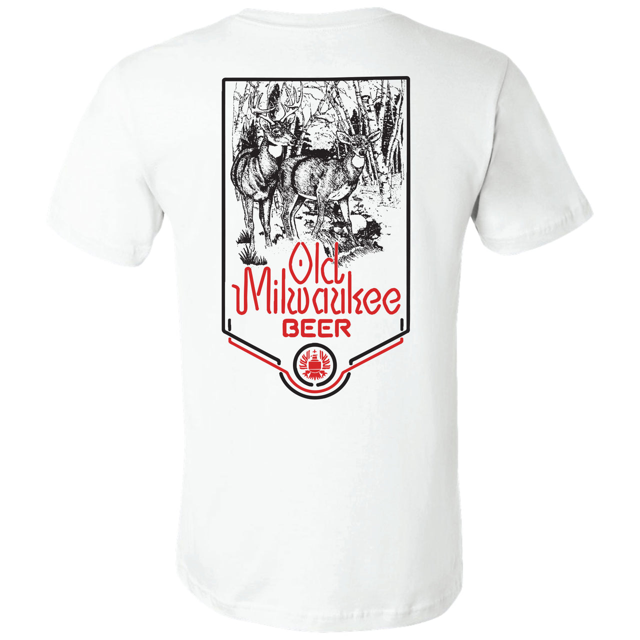 Old Milwaukee - Hunting - Vintage Wildlife Deer 2-sided T-shirt