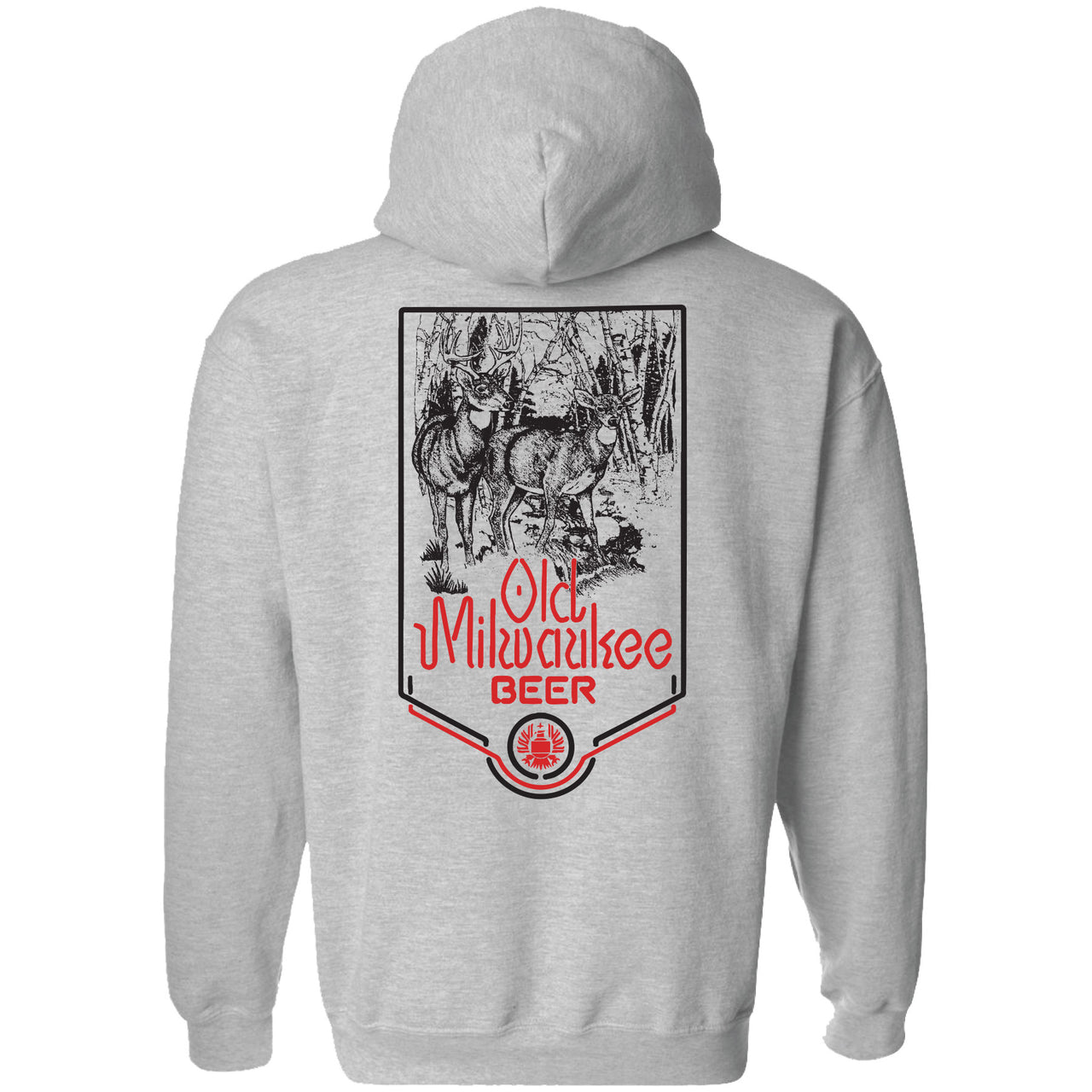 Old Milwaukee - Hunting - Vintage Wildlife Deer 2-sided Hoodie