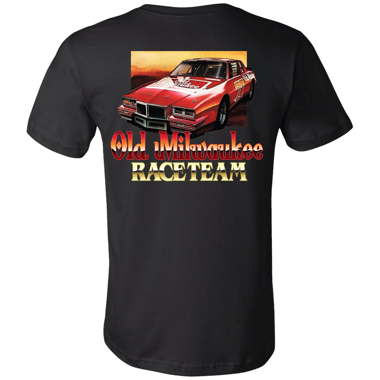 Old Milwaukee - Vintage Racing Race Team 2-sided T-shirt