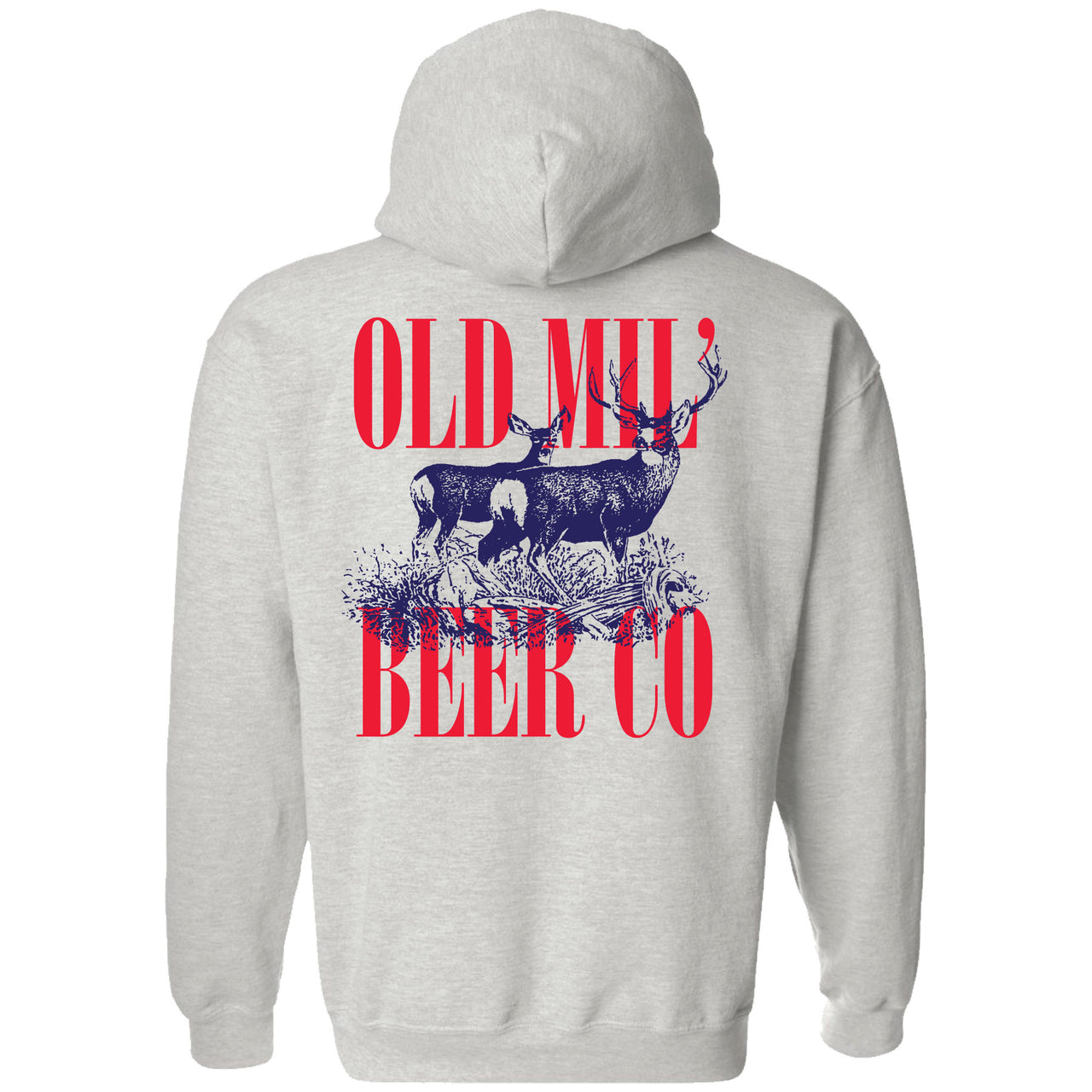 Old Milwaukee - Old Mil Deer Overlay 2-sided Hoody