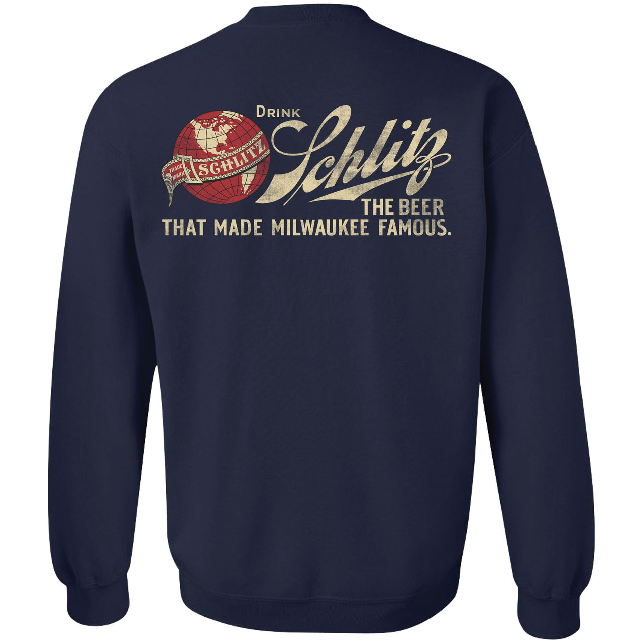 Schlitz - Vintage Drink 2-Sided Crew Sweatshirt