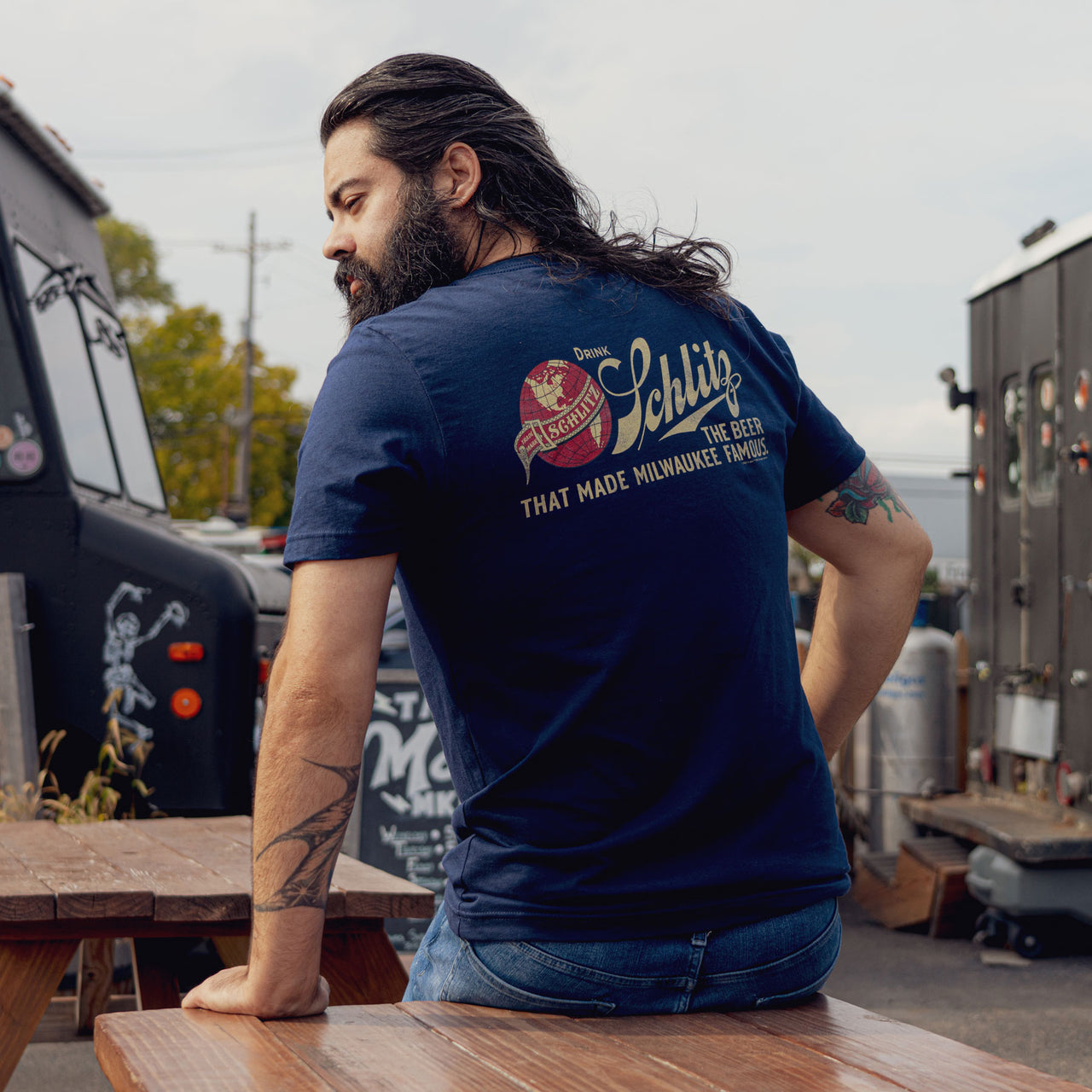 Schlitz - Vintage Drink 2-Sided T-Shirt