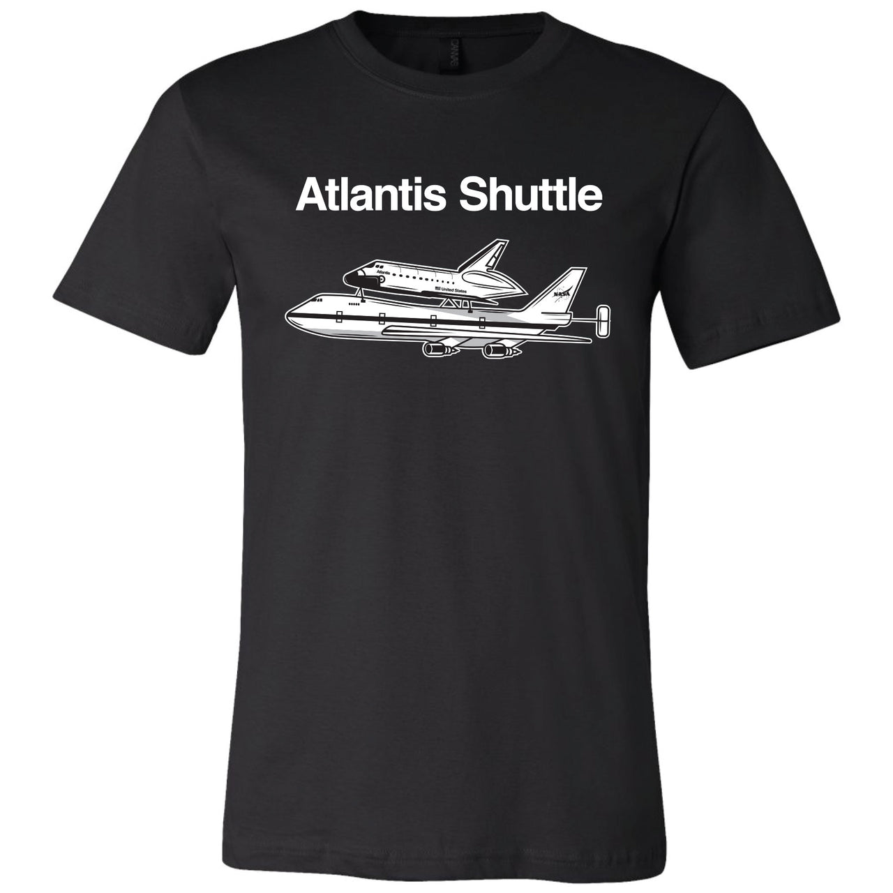 NASA - Atlantis Shuttle 2-sided T-Shirt