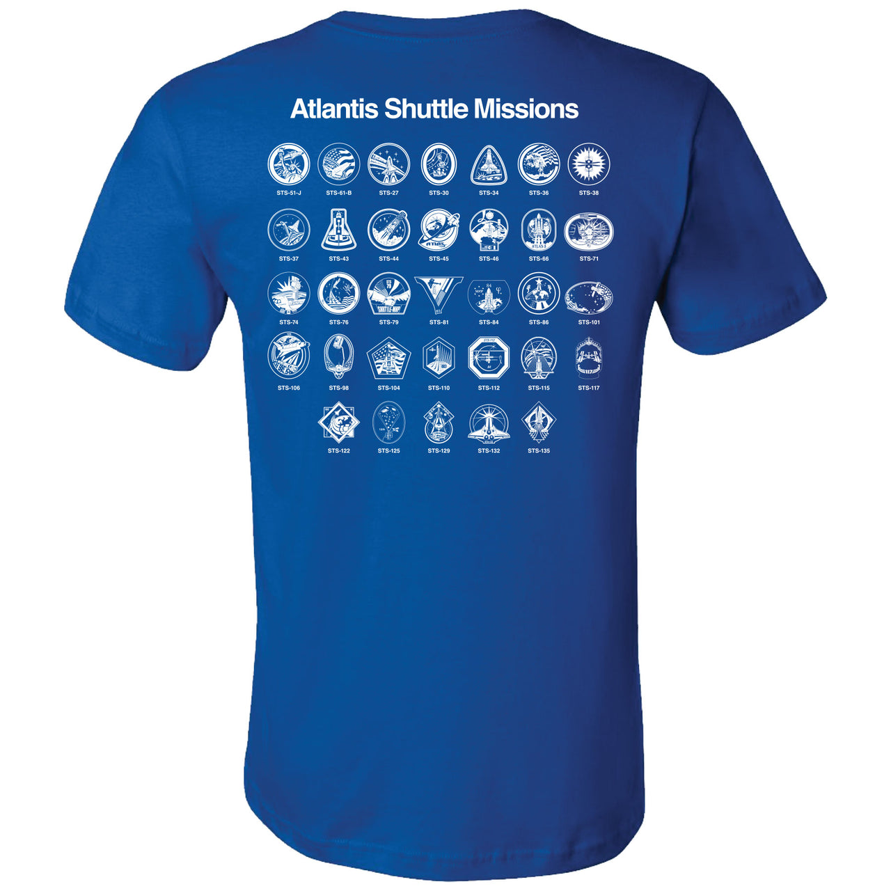 NASA - Atlantis Shuttle 2-sided T-shirt