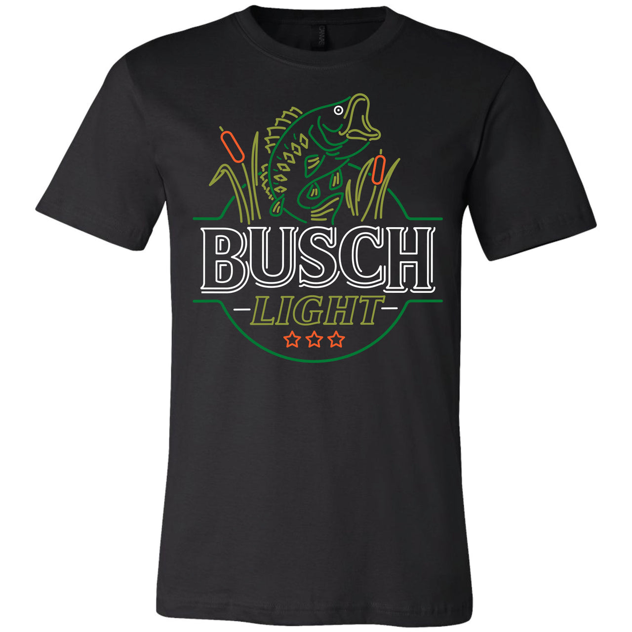 Busch Light - Fishing/Wildlife - Neon Bass T-shirt