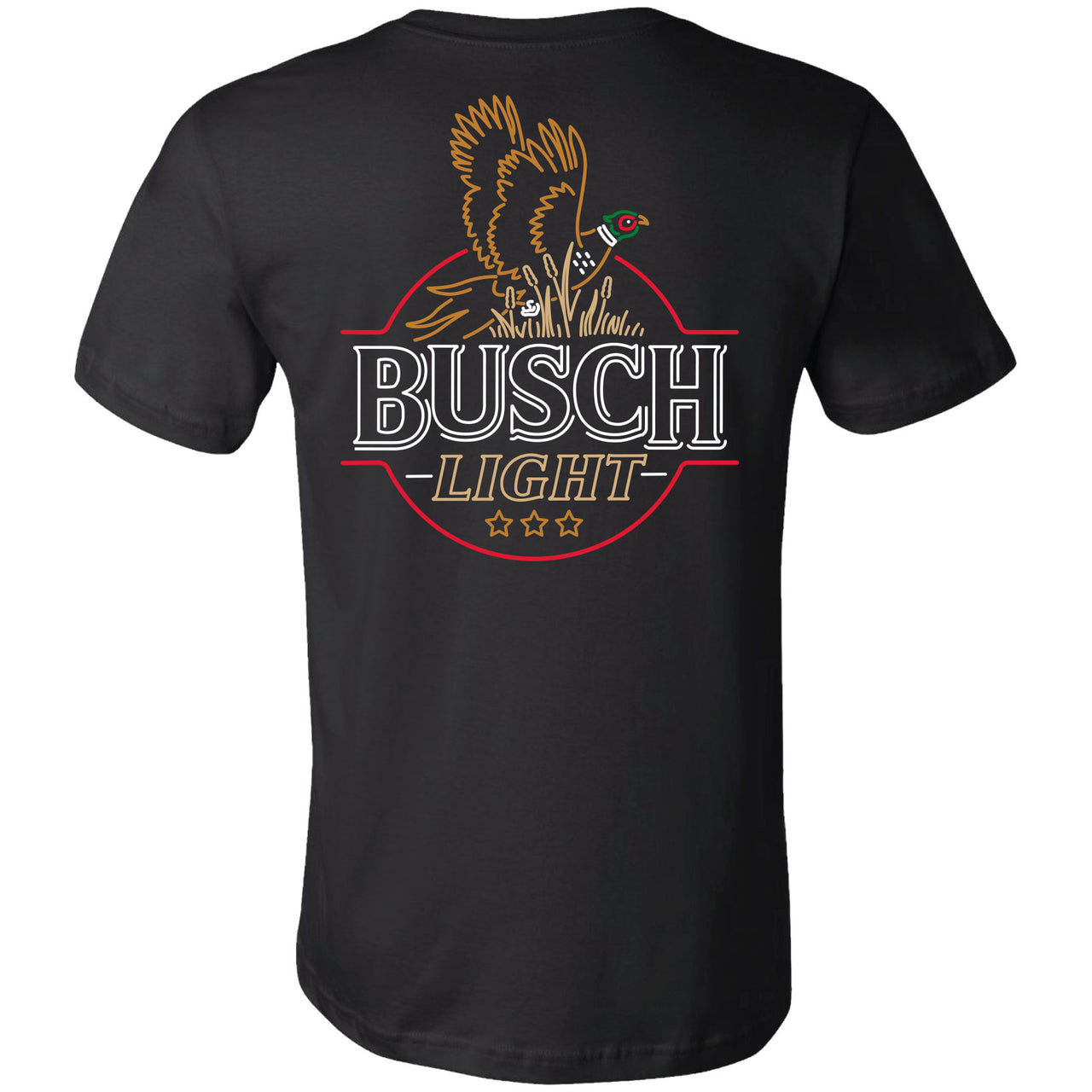 Busch Light - Hunting/Wildlife - Neon Pheasant 2-sided T-shirt