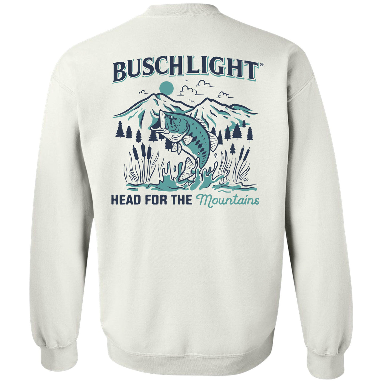 Busch Light - Vintage Bass 2-sided Crew Sweatshirt