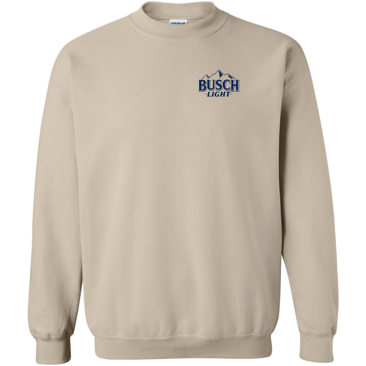 Busch Light - Fishing Scene with Dog & Cooler - 2-sided Crew Sweatshirt