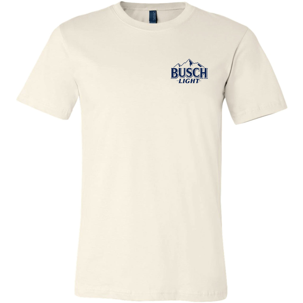 Busch Light - Fishing Scene with Dog & Cooler - 2-sided T-shirt