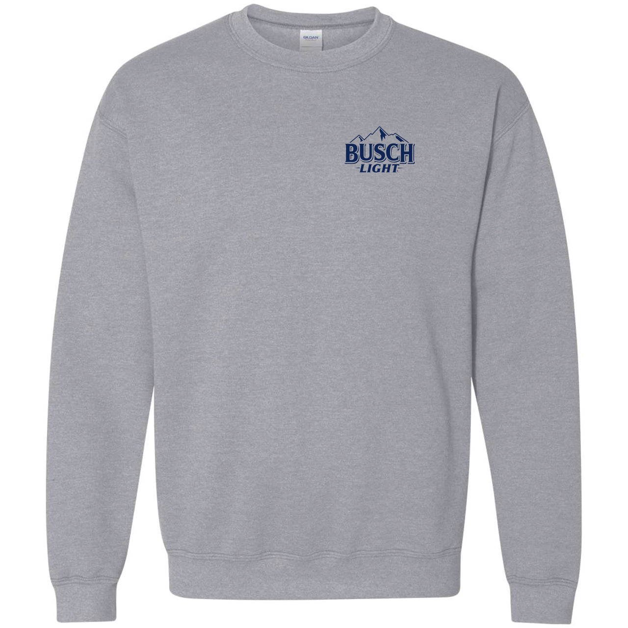 Busch Light - Fly Fishing with Dog scene - 2-sided Crew Sweatshirt