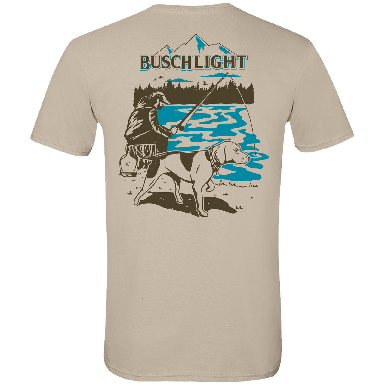 Busch Light - Man's Best Fishing Companion - 2-sided T-shirt