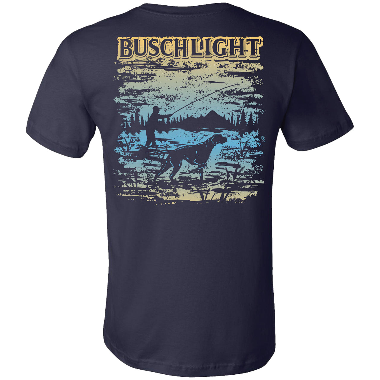 Busch Light - Fishing With Your Pal 2-sided T-shirt