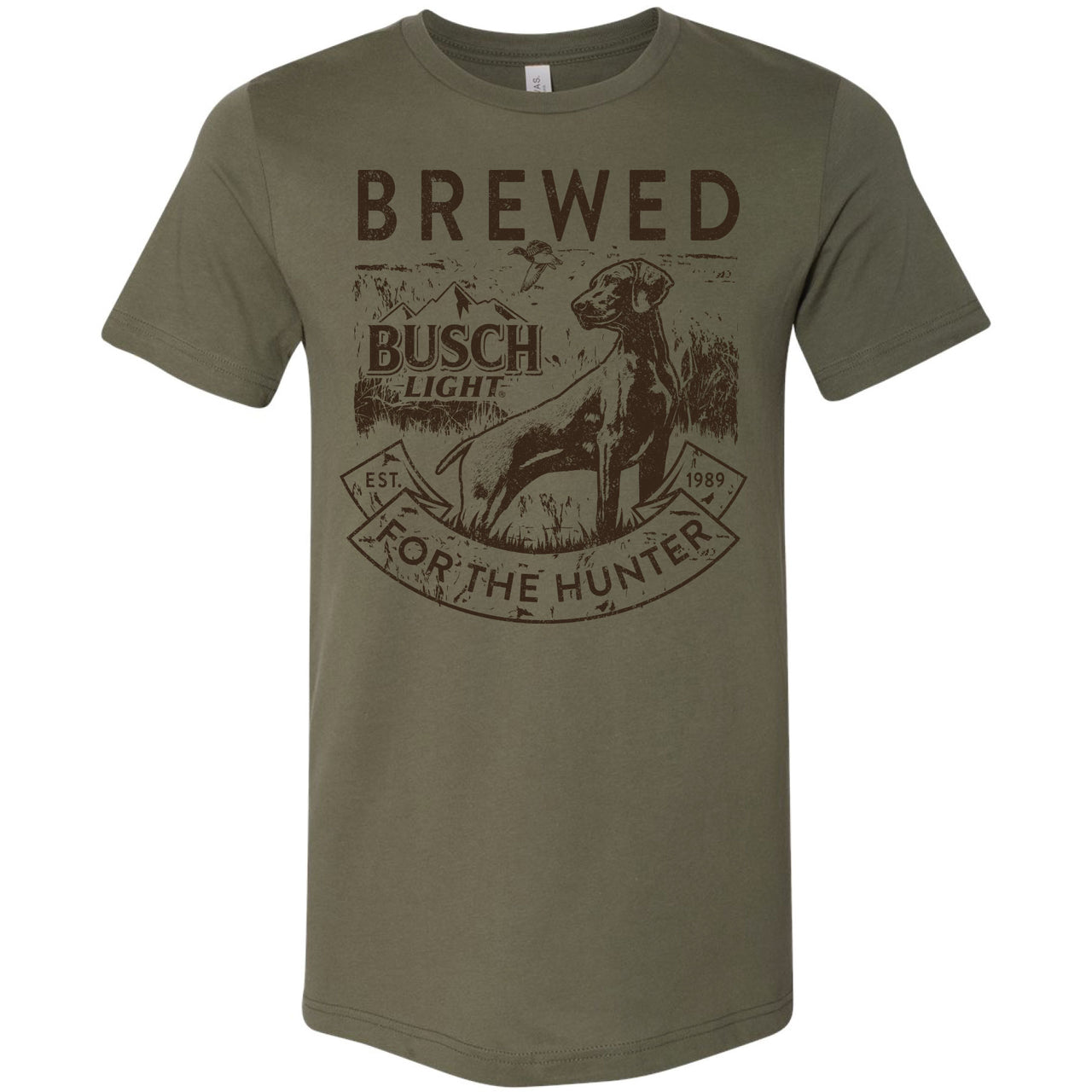 Busch Light - Wildlife - Brewed for the Hunter with Dog Scene - T-shirt