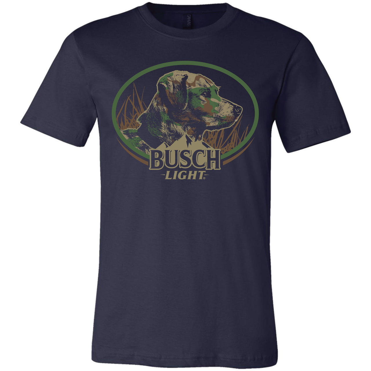 Busch Light - Hunting - Camo Blending in Dog T-shirt