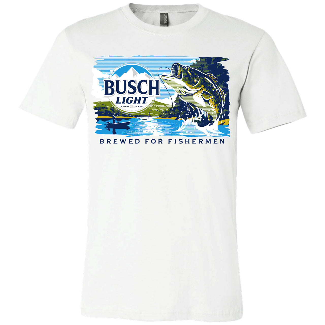 Busch Light - Bass Fishing Label T-shirt