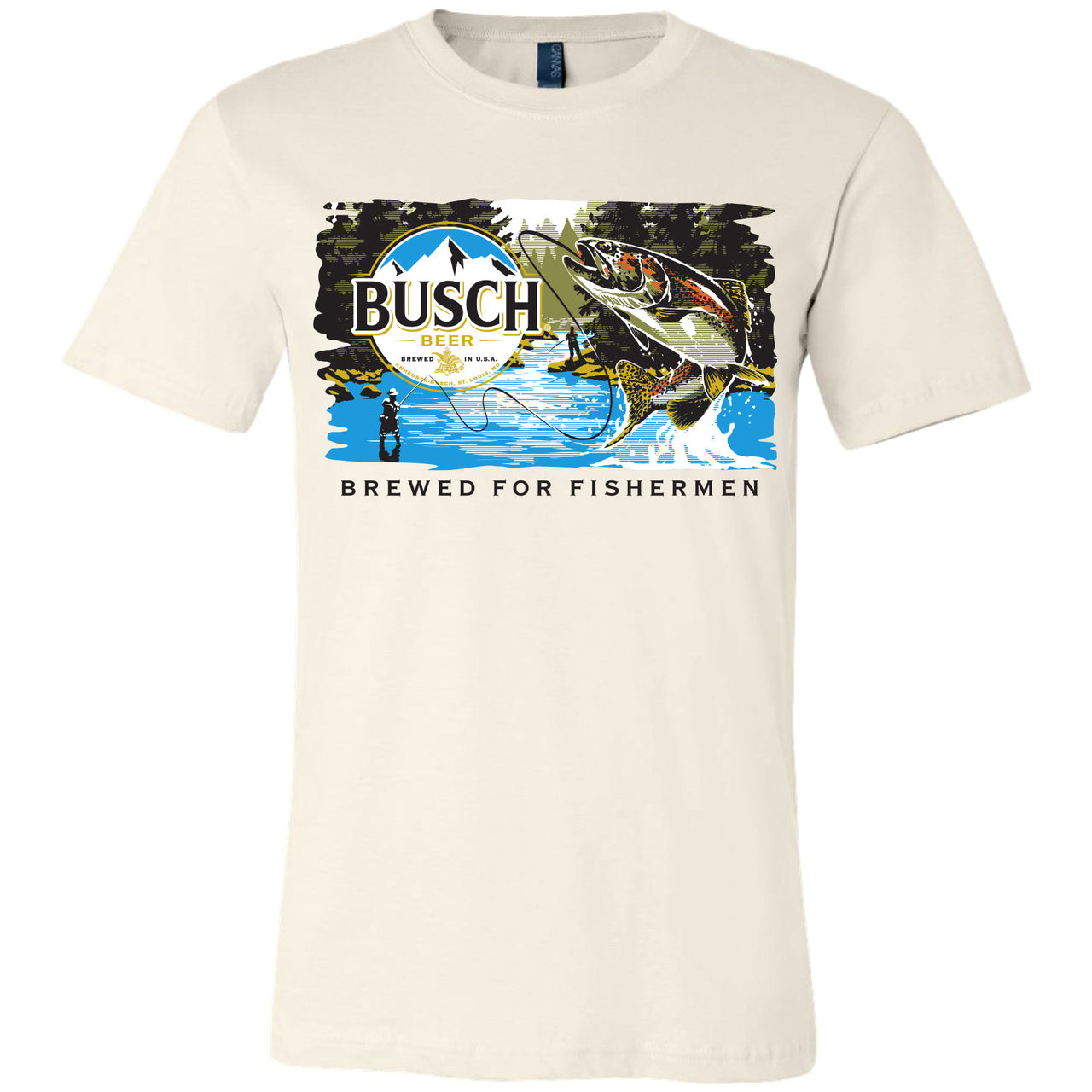 Busch Light - Trout Fishing Label T-shirt