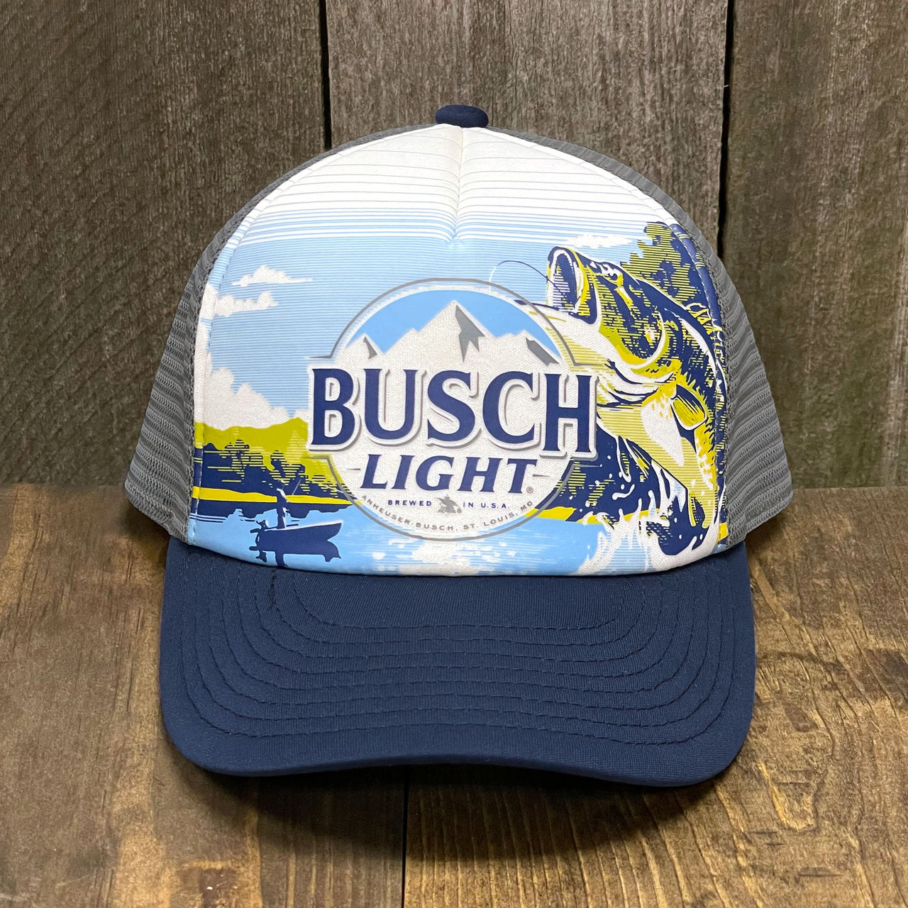 Busch Light - Foam Trucker Fishing Hat - Snapback