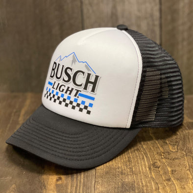 Busch Light Hat - Busch Light Racing Hat - Foam Trucker Hat - Snapback Hat
