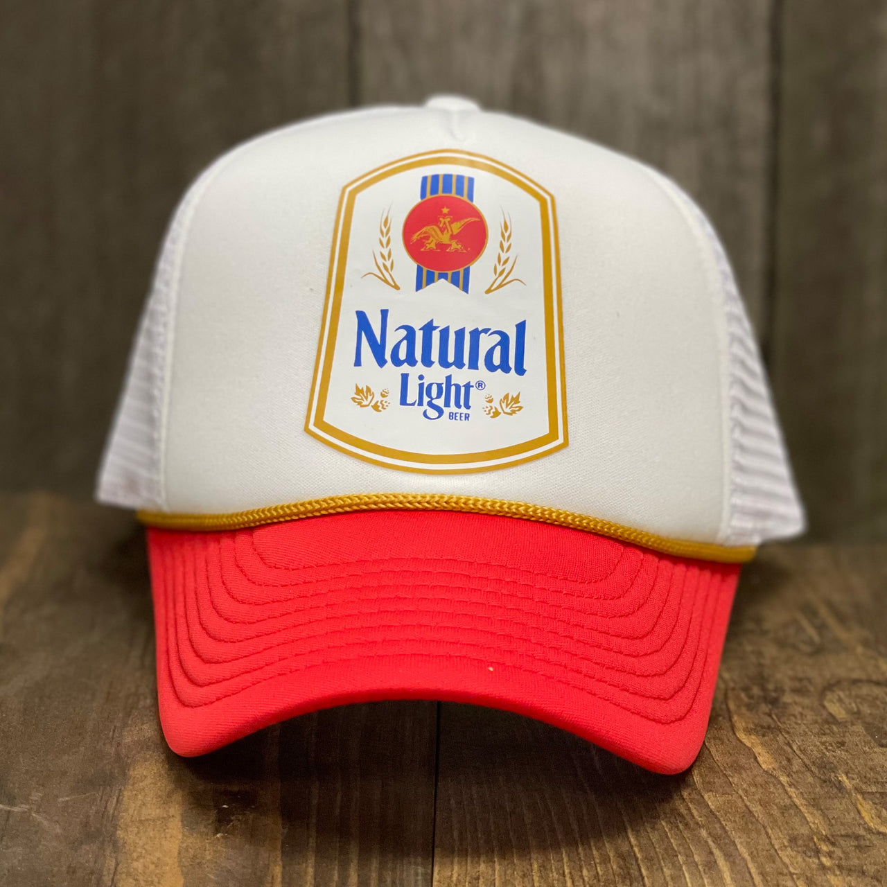 Natural Light Hat - Natural Light Label - Foam Trucker Hat - Snapback Hat