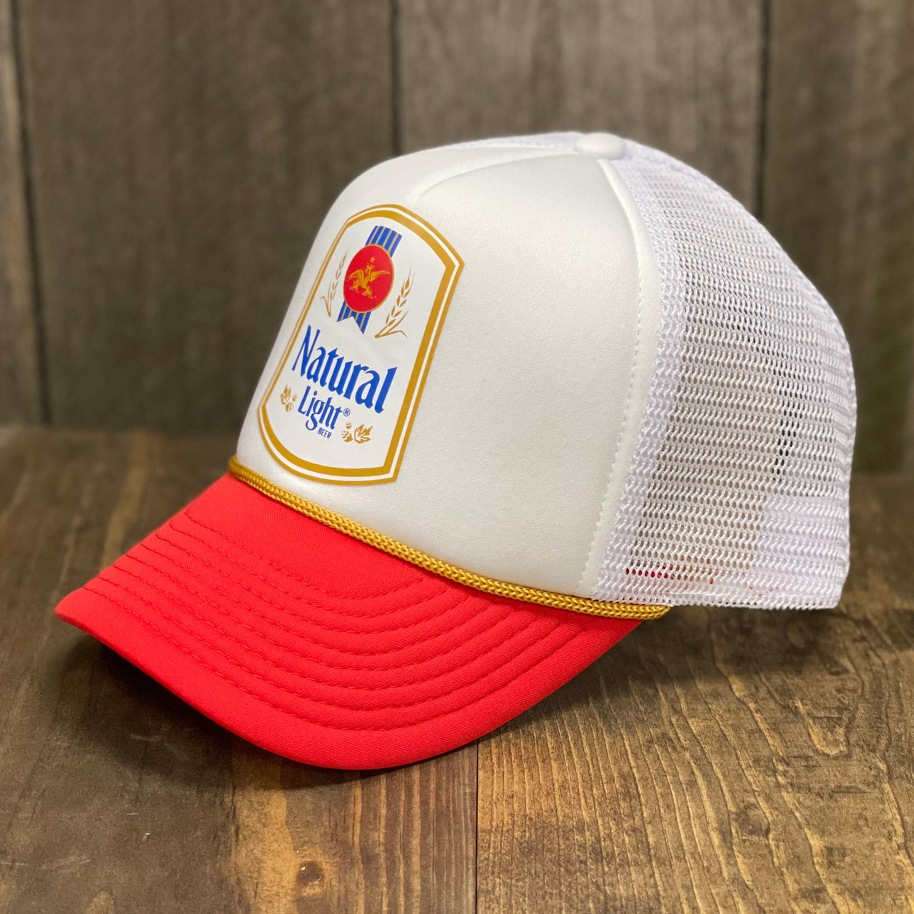 Natural Light Hat - Natural Light Label - Foam Trucker Hat - Snapback Hat
