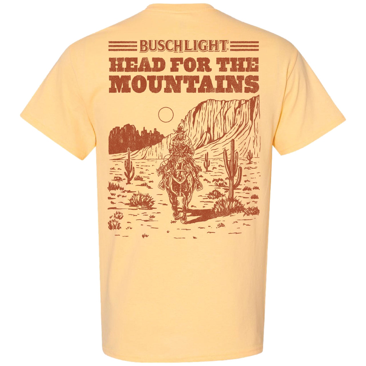 Busch Light - Rodeo - Western Runaway 2-sided T-shirt