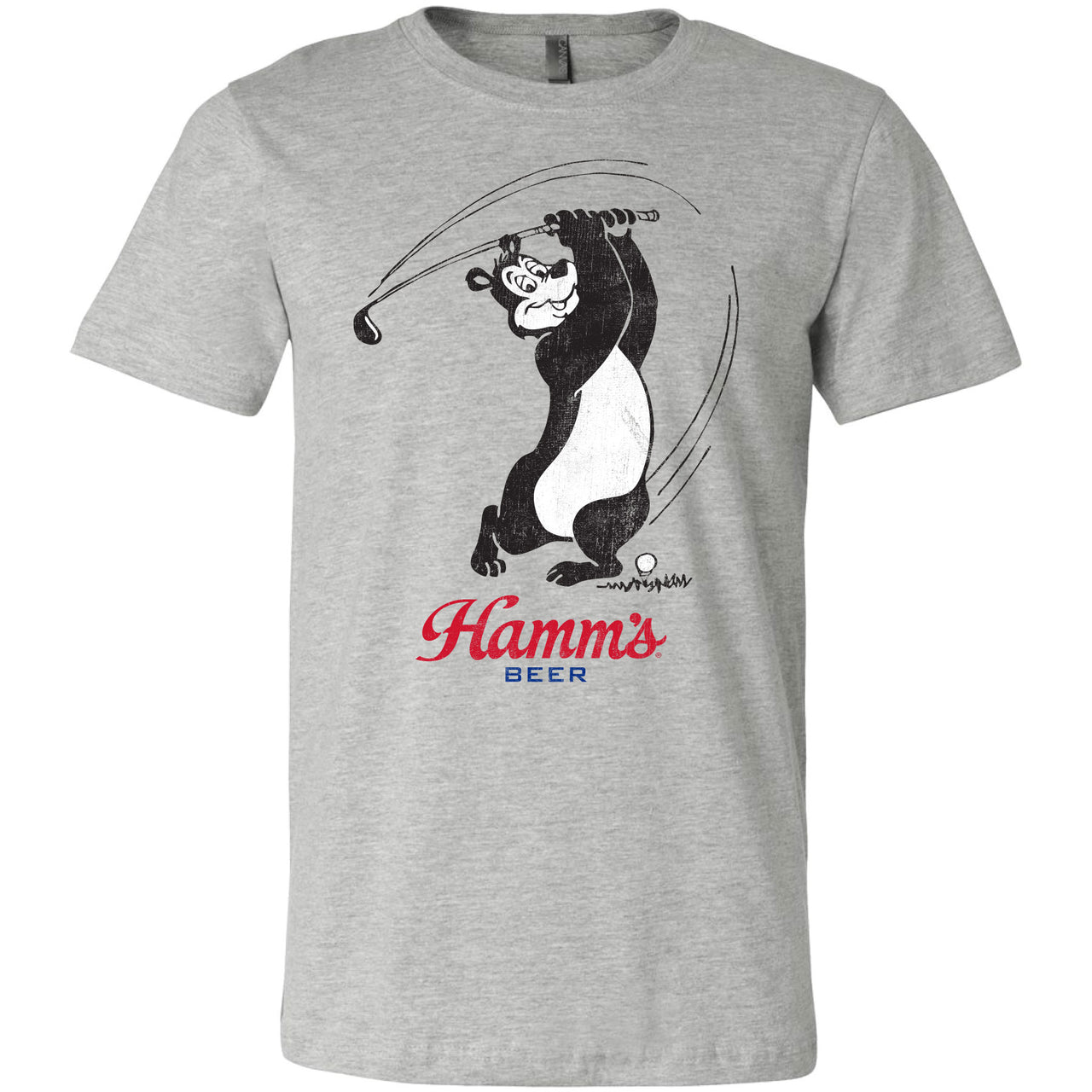 Hamm's - Hamm's Bear - Golf Practice Swing T-shirt