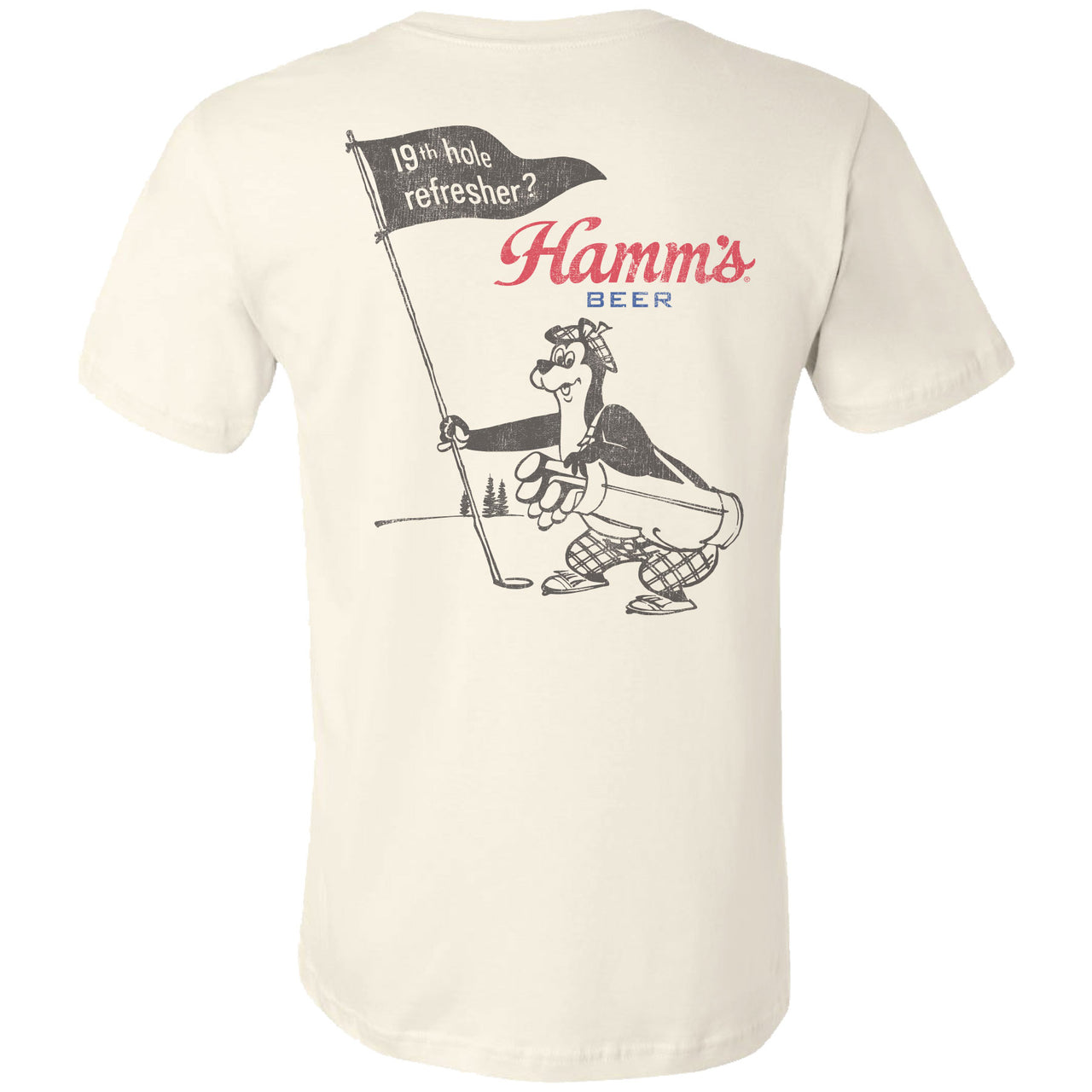 Hamm's - Hamm's Bear Golf - 19th Hole Refresher 2-sided T-shirt