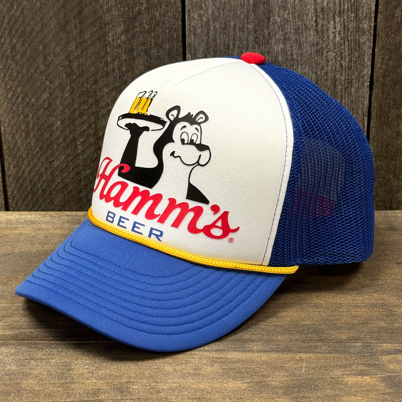 Hamm's - Hamm's Bear Beer Tray Jumbo Printed Foam Trucker Hat