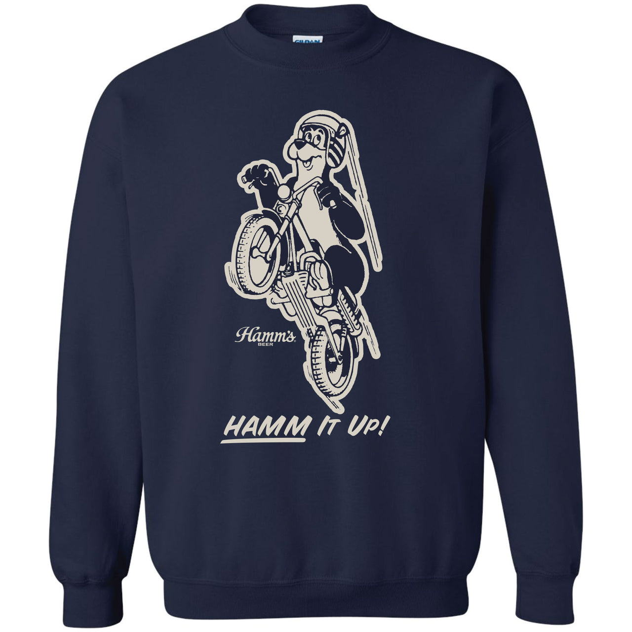 Hamm's - Hamm's Bear - Bear Motorcycle Crew Sweatshirt