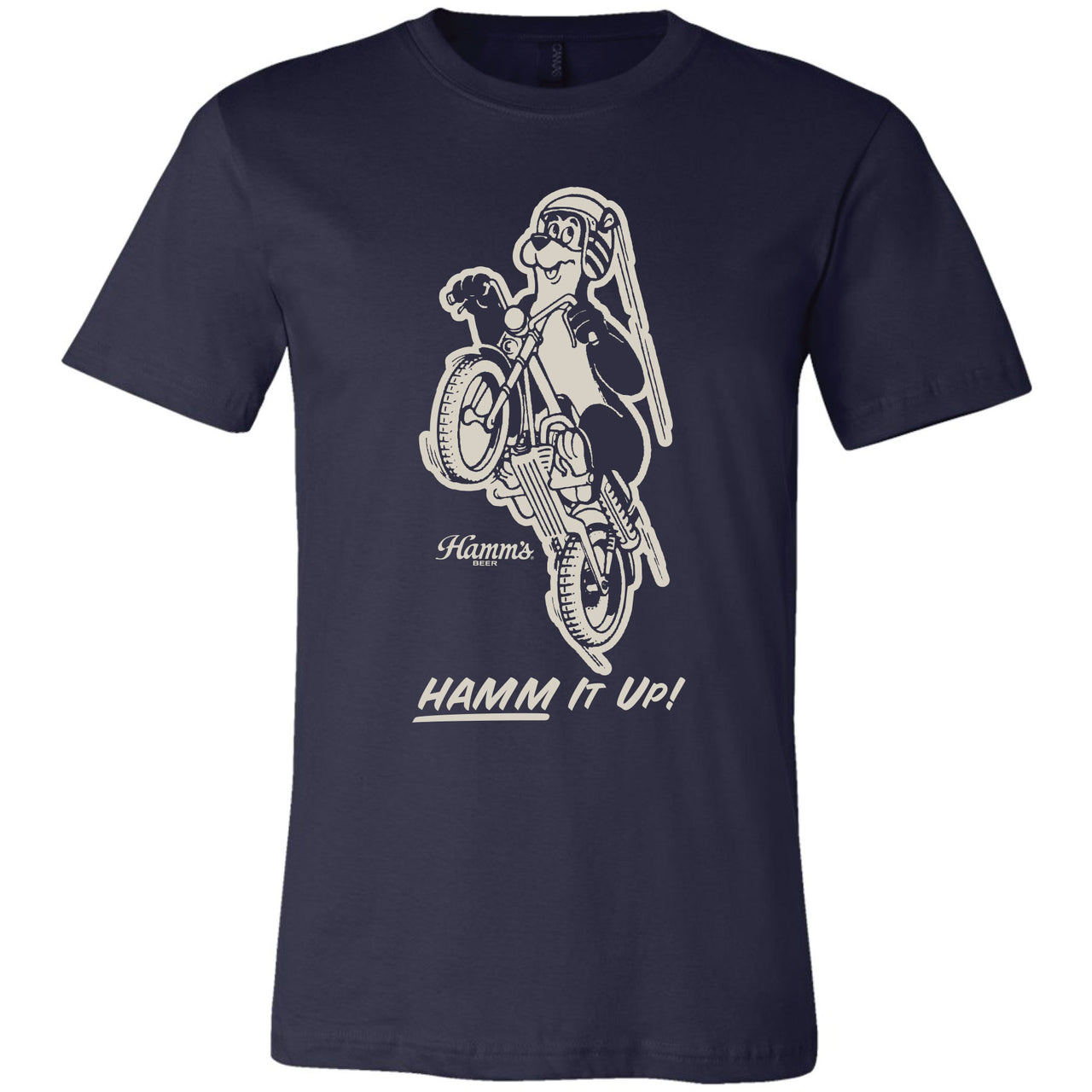 Hamm's - Hamm's Bear - Bear 1-color Motorcycle T-shirt
