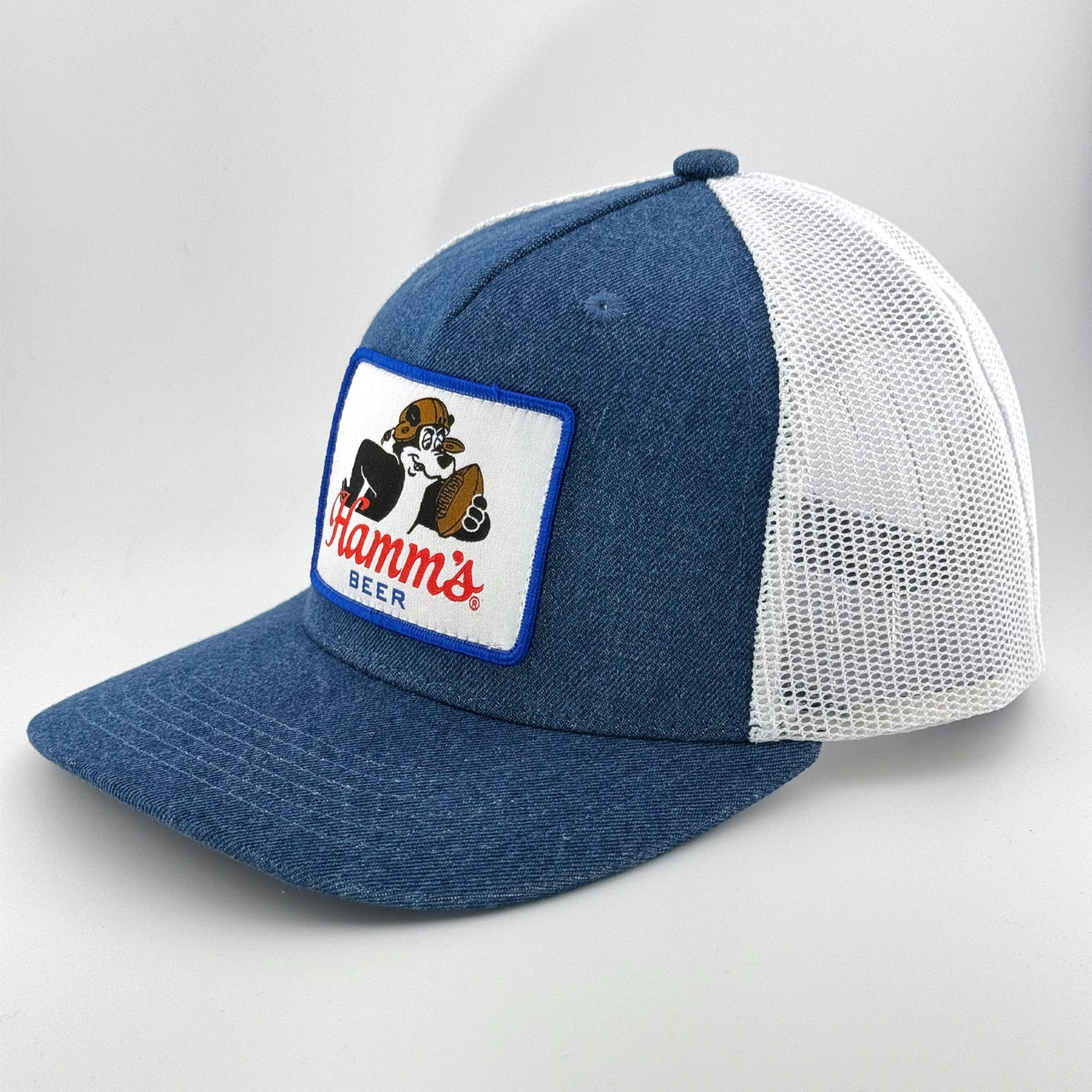 Hamm's - Hamm's Bear Football Run Play - Denim Snapback Hat